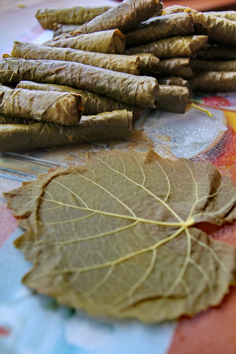 Stuffed Vine Leaves with Meat